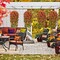 Artificial Fall Hanging Flowers Plants Baskets for Outdoors, Fake Mums, Fall Porch Outdoor Decor, Faux Mums Artificial Flowers with Hanging Baskets for Urn Fillers
